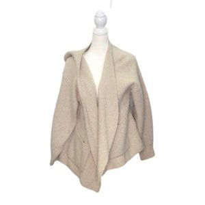 Madewell Cream Knit Open Cardigan Sweater | XL